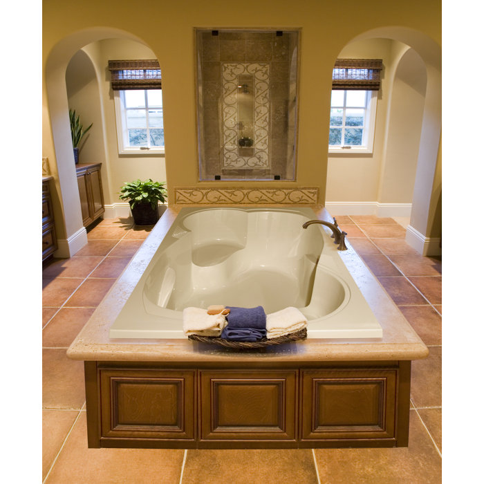 Hydro Systems Designer 75" x 48" Drop in Soaking Acrylic Bathtub with